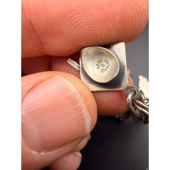 Lot of Two Vintage Sterling Charm Bracelets - Picture 2 of 14